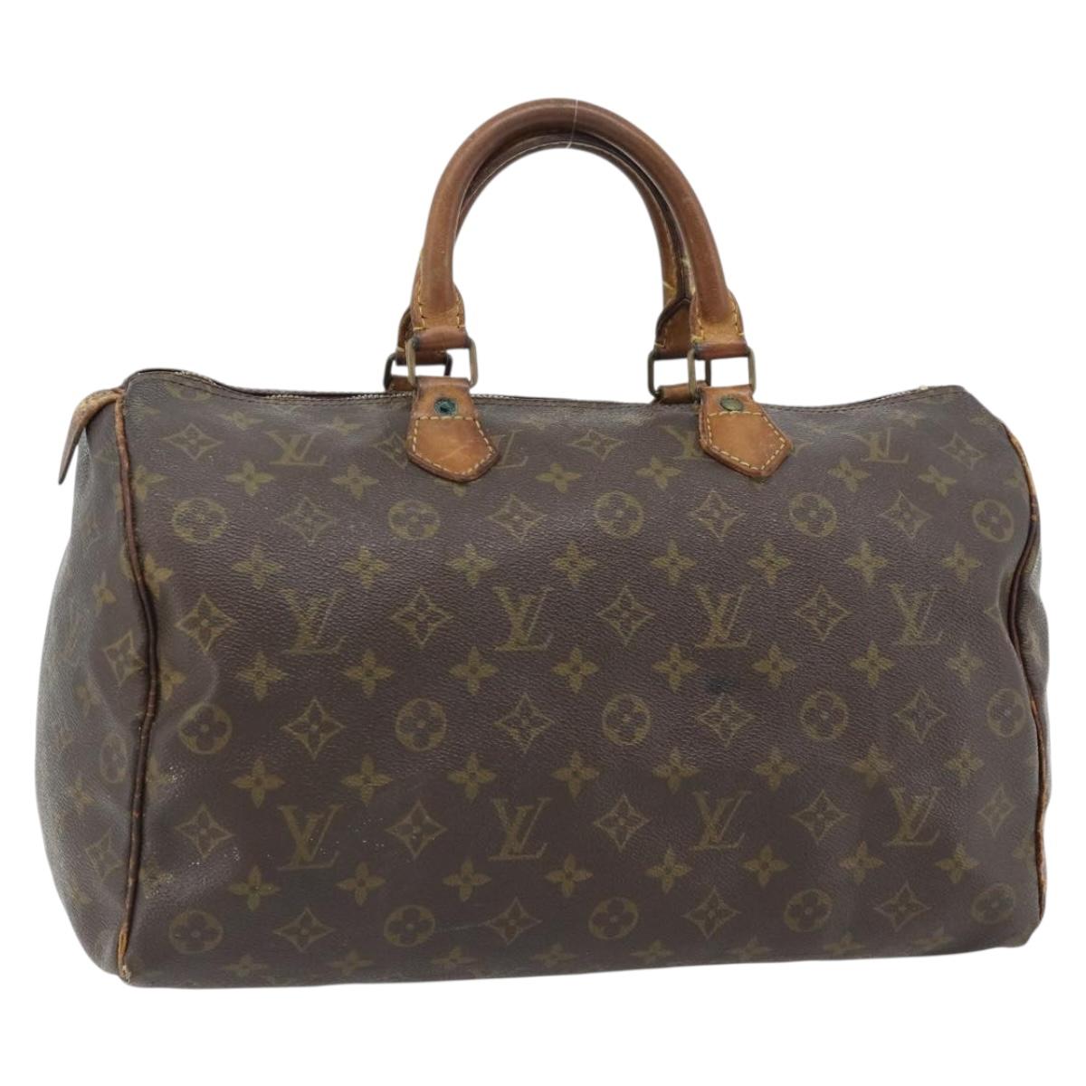 LOUIS VUITTON Monogram Speedy 35 Hand Bag M41524 LV Auth bs35200