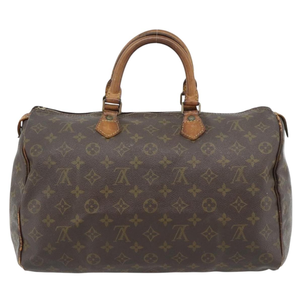 LOUIS VUITTON Monogram Speedy 35 Hand Bag M41524 LV Auth bs35200