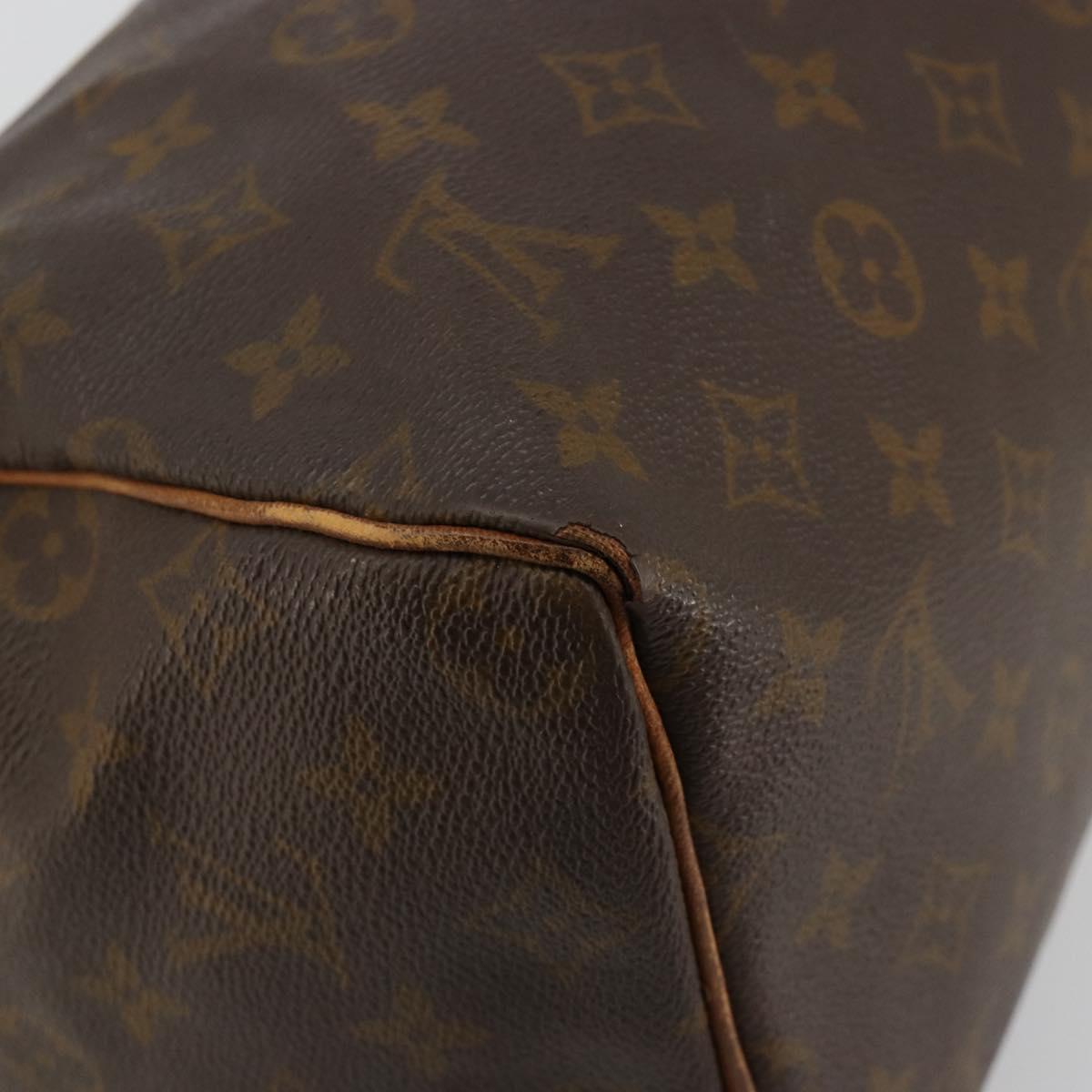 LOUIS VUITTON Monogram Speedy 30 Hand Bag M41526 LV Auth bs35201