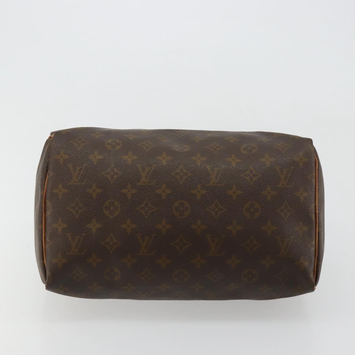 LOUIS VUITTON Monogram Speedy 30 Hand Bag M41526 LV Auth bs35201