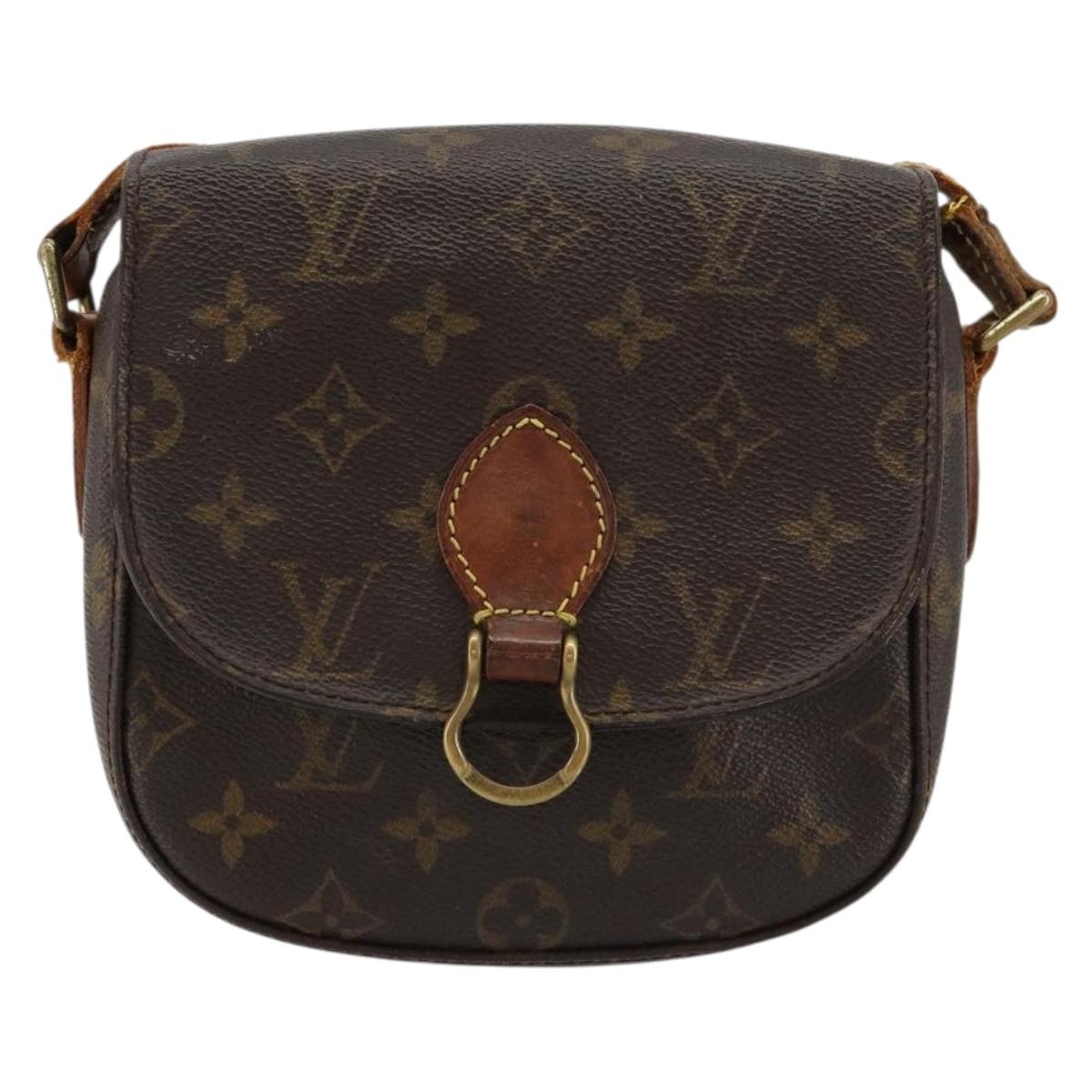 LOUIS VUITTON Monogram Saint Cloud PM Shoulder Bag M51244 LV Auth bs35203