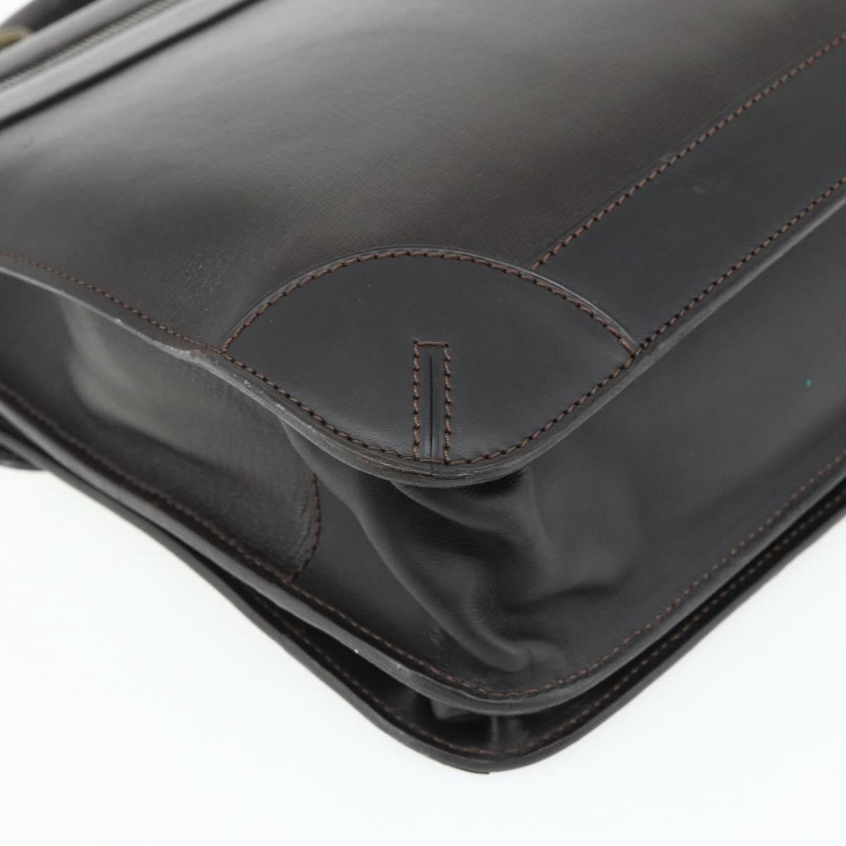 LOUIS VUITTON Utah Apash Briefcase Leather Brown M95452 LV Auth bs35204