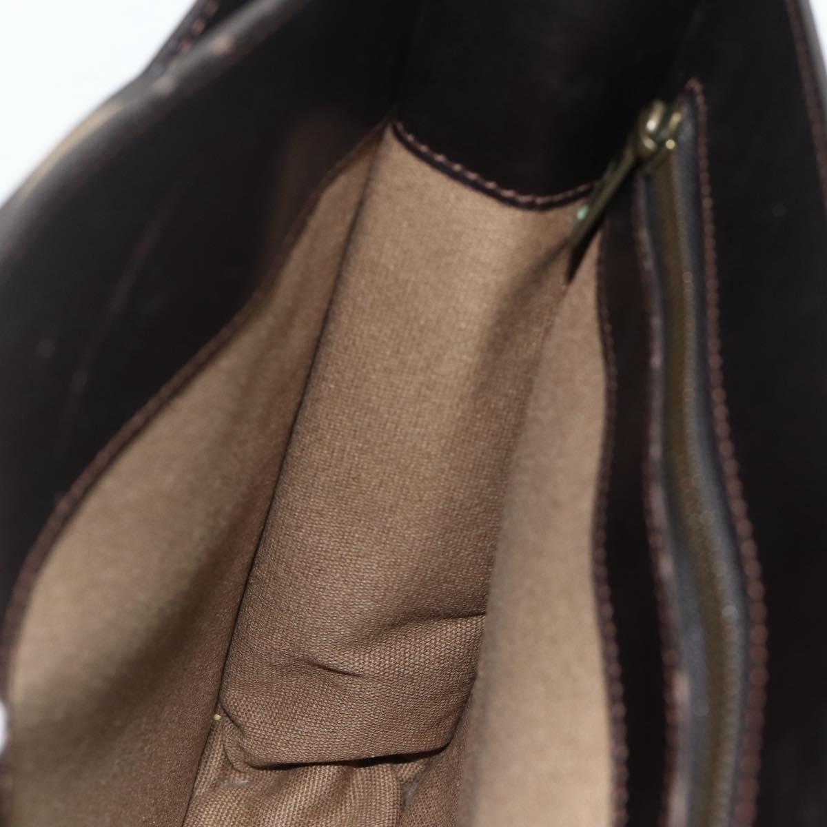 LOUIS VUITTON Utah Apash Briefcase Leather Brown M95452 LV Auth bs35204