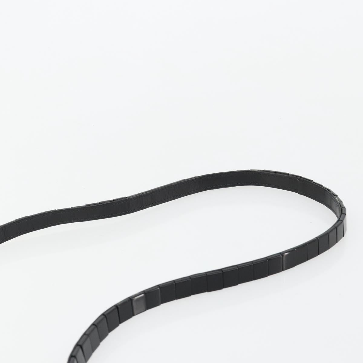 Gianni Versace Shoulder Bag plastic Black Auth bs35208