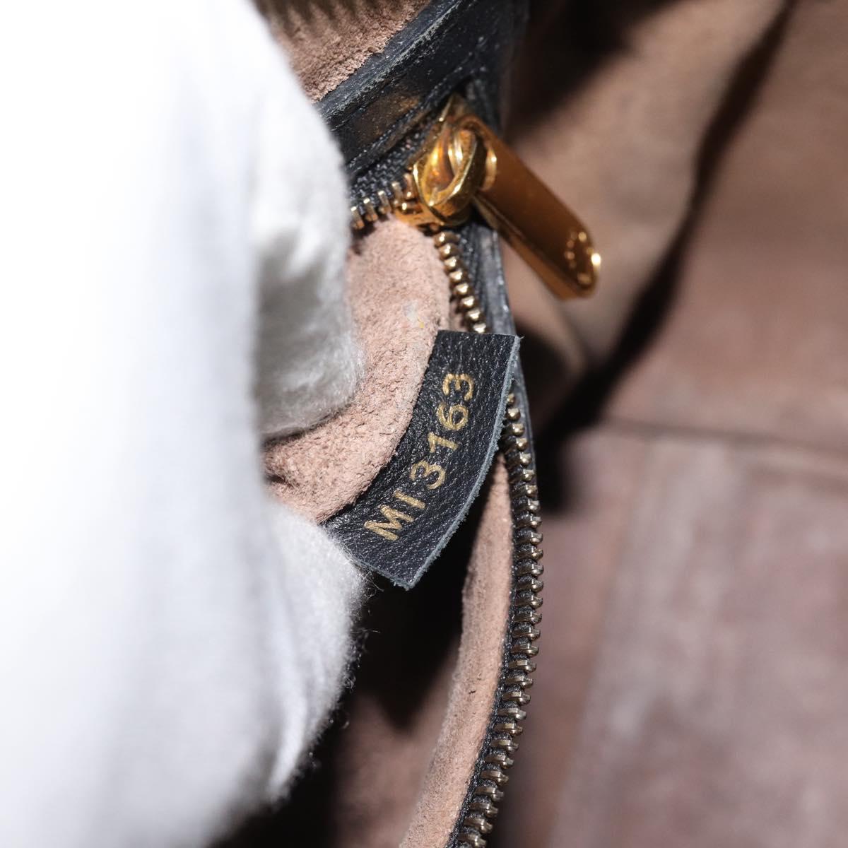 LOUIS VUITTON SC Bag PM Shoulder Bag Leather 2way Black M94694 LV Auth bs35210