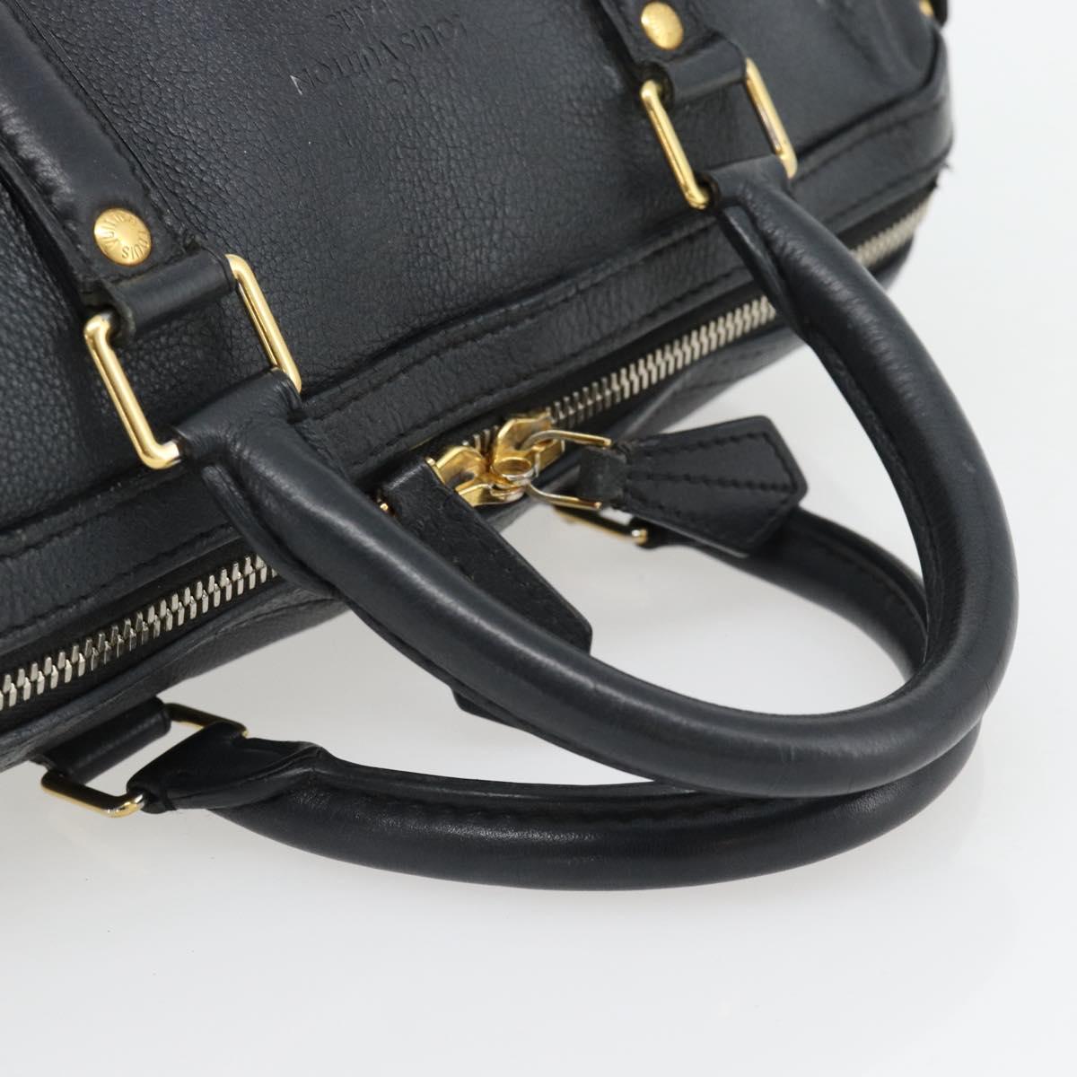 LOUIS VUITTON SC Bag PM Shoulder Bag Leather 2way Black M94694 LV Auth bs35210