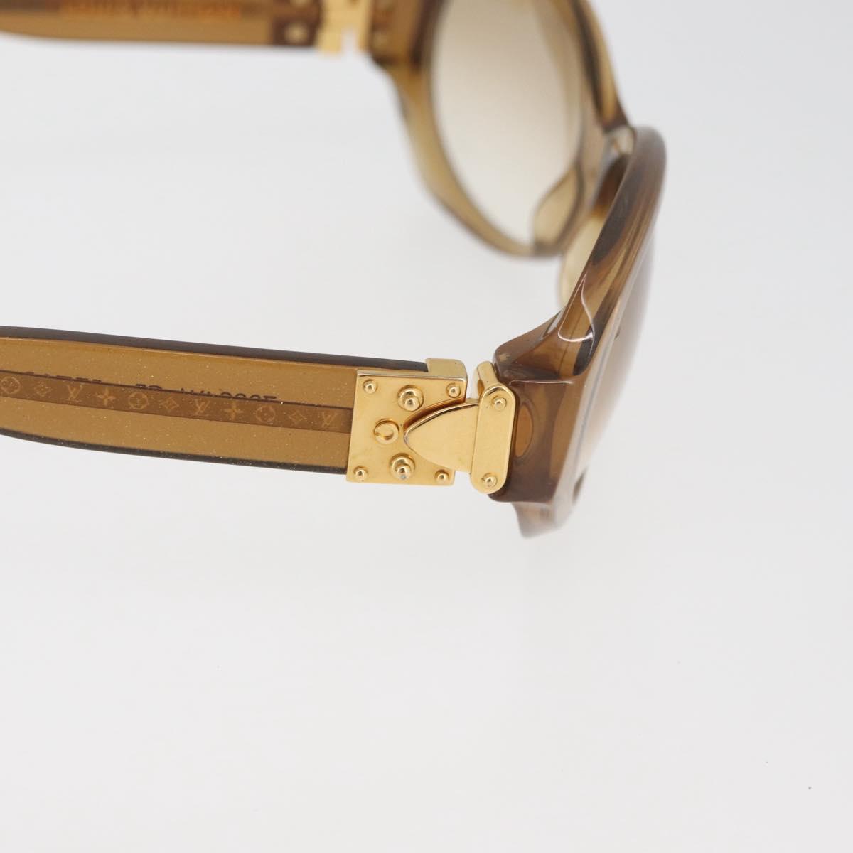 LOUIS VUITTON Supsongron Sunglasses plastic Brown Z0094E LV Auth bs35214