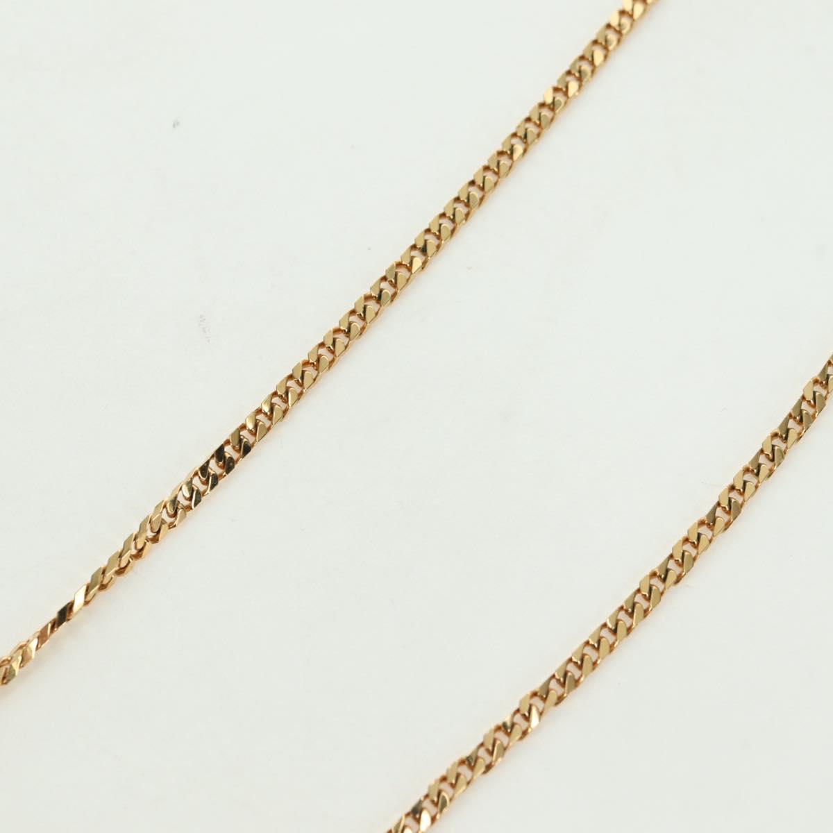 LOUIS VUITTON Chain Collier Signature Necklace metal Gold M00324 Auth bs35219M
