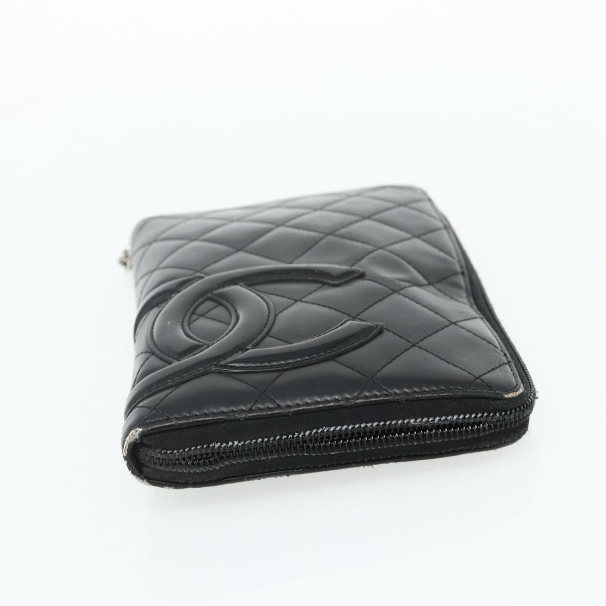 CHANEL Wallet Leather 4 Set Orange Pink black CC Auth bs35220