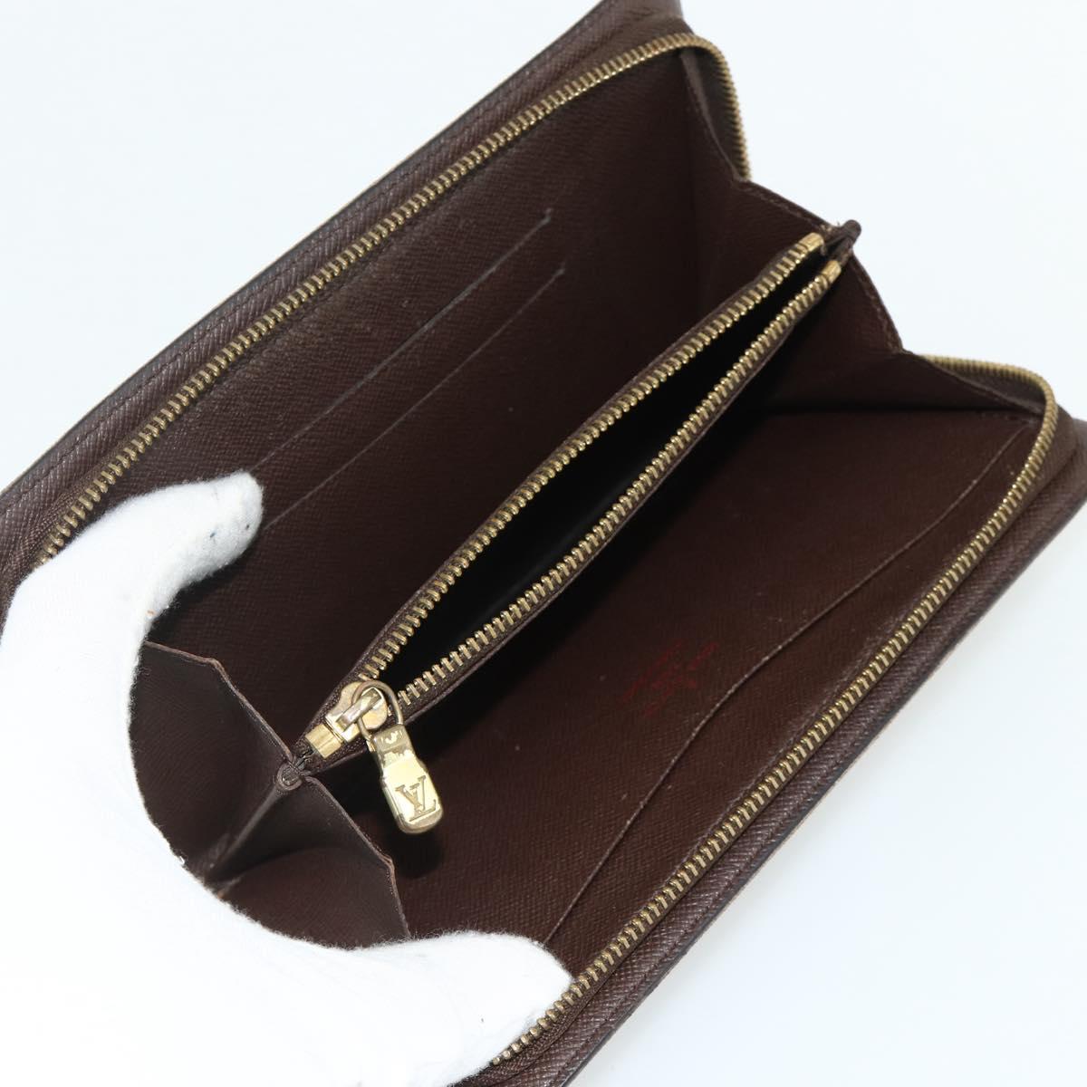 LOUIS VUITTON Monogram Epi Damier Ebene Wallet 4 Set Black LV Auth bs35221
