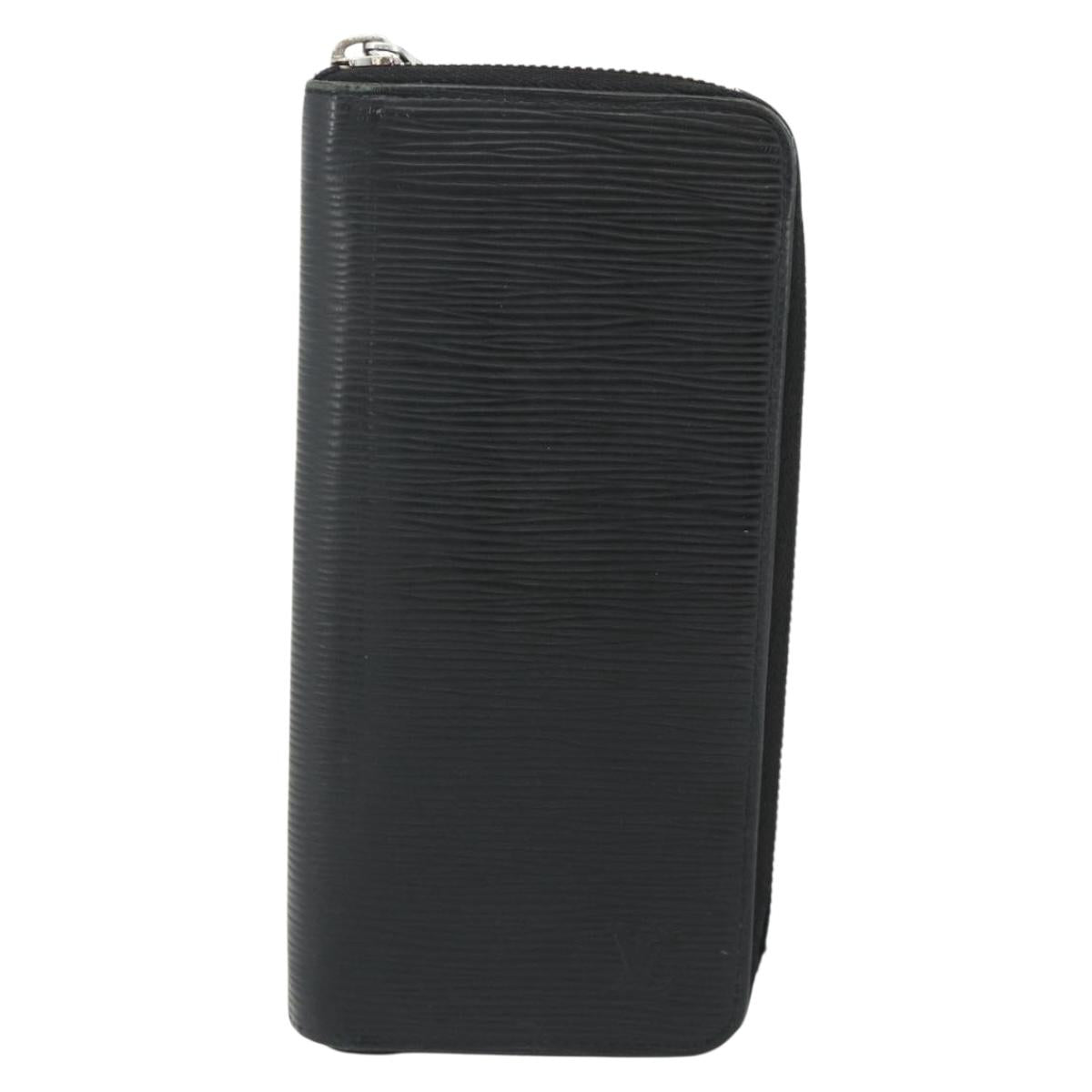 LOUIS VUITTON Monogram Epi Damier Ebene Wallet 4 Set Black LV Auth bs35221