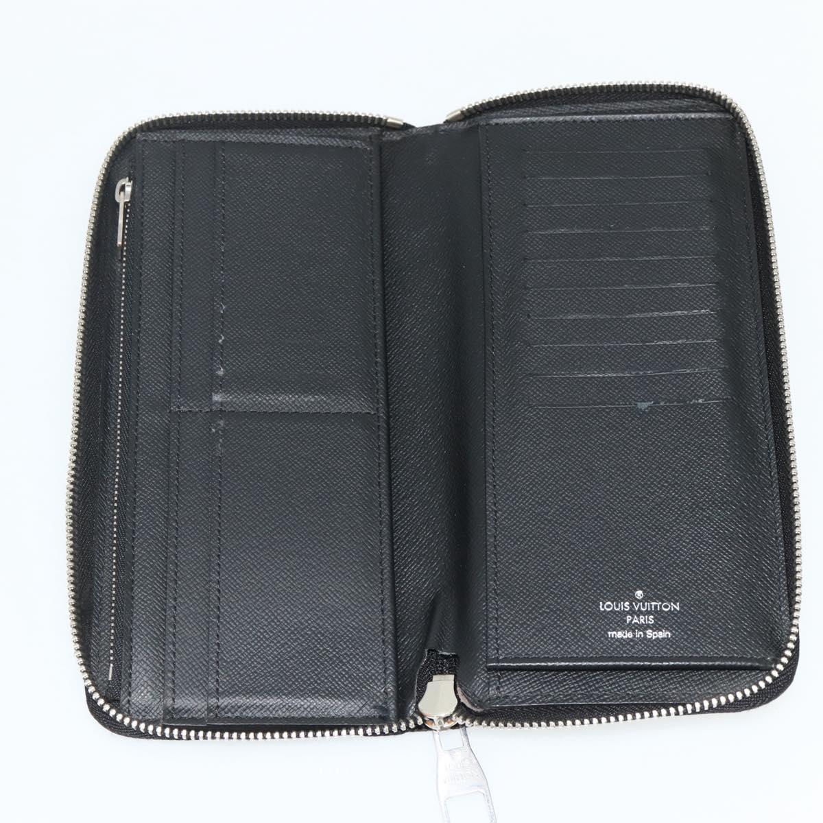 LOUIS VUITTON Monogram Epi Damier Ebene Wallet 4 Set Black LV Auth bs35221