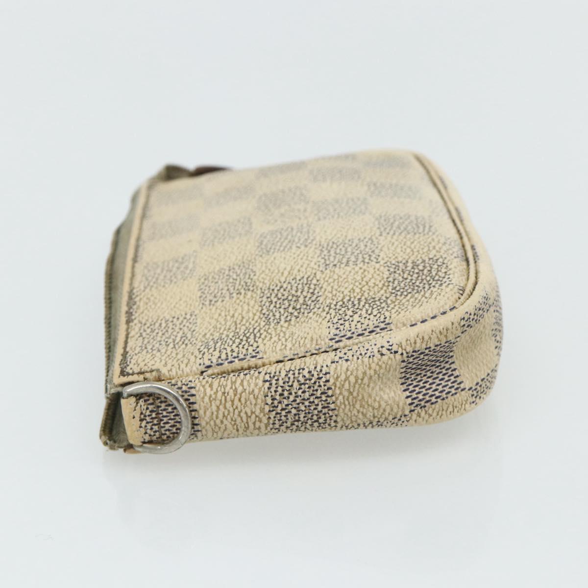 LOUIS VUITTON Damier Azur Monogram Taiga Pouch 3 Set Epicea LV Auth bs35222