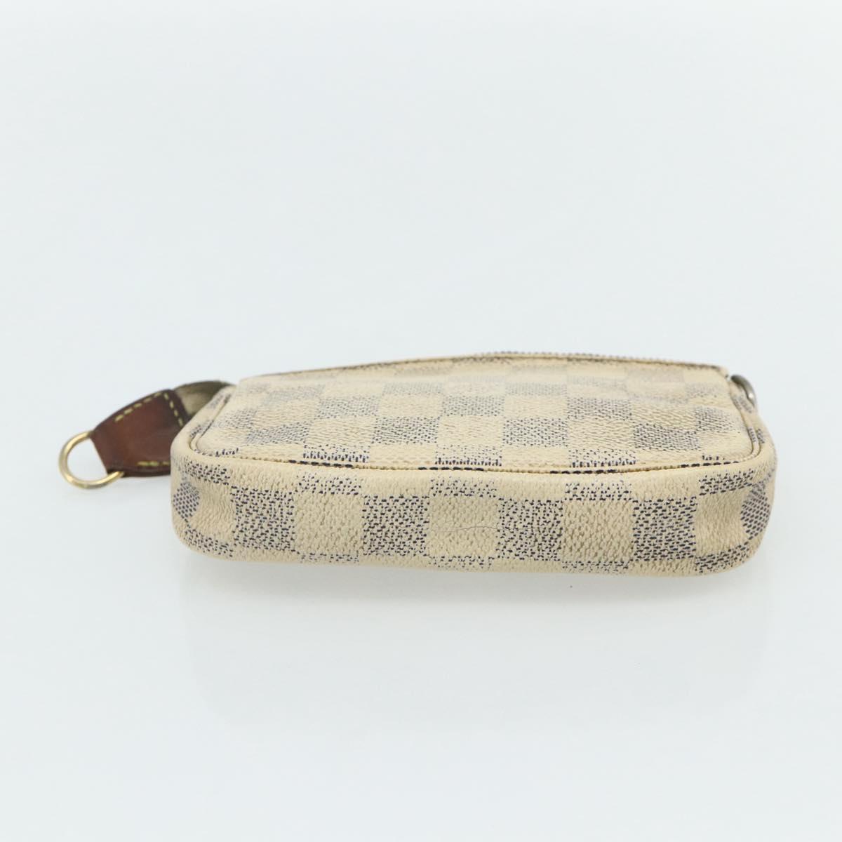 LOUIS VUITTON Damier Azur Monogram Taiga Pouch 3 Set Epicea LV Auth bs35222