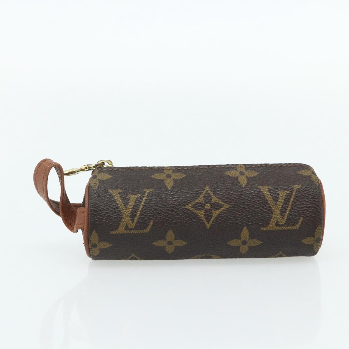 LOUIS VUITTON Damier Azur Monogram Taiga Pouch 3 Set Epicea LV Auth bs35222