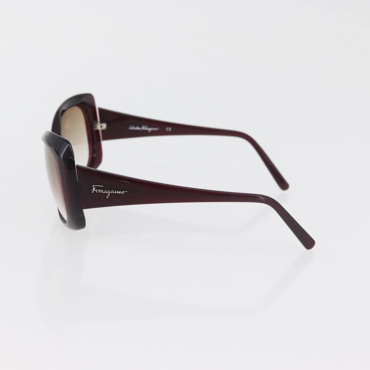 PRADA Salvatore Ferragamo Sunglasses plastic 2 Set Brown Silver Auth bs35223