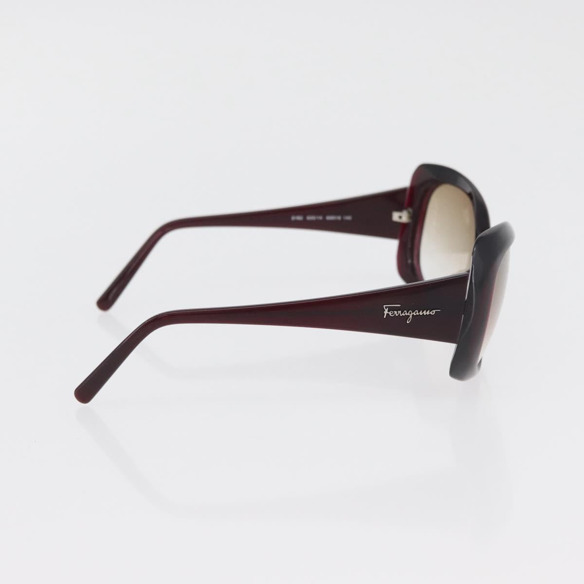 PRADA Salvatore Ferragamo Sunglasses plastic 2 Set Brown Silver Auth bs35223