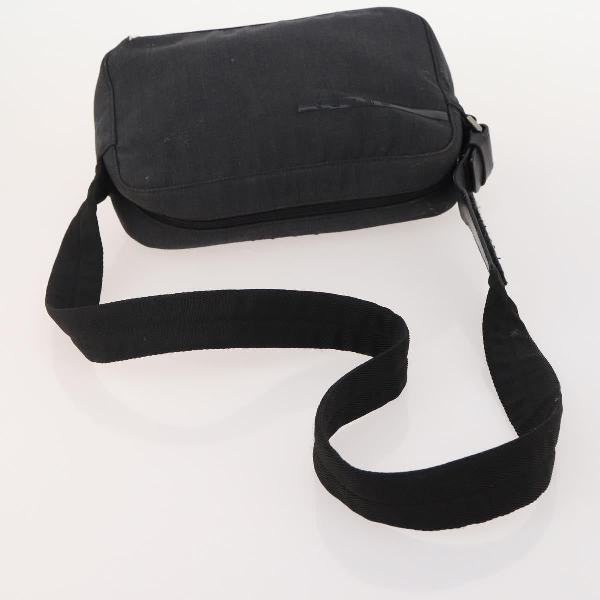 PRADA Shoulder Bag Nylon Canvas 3 Set Black Auth bs35224
