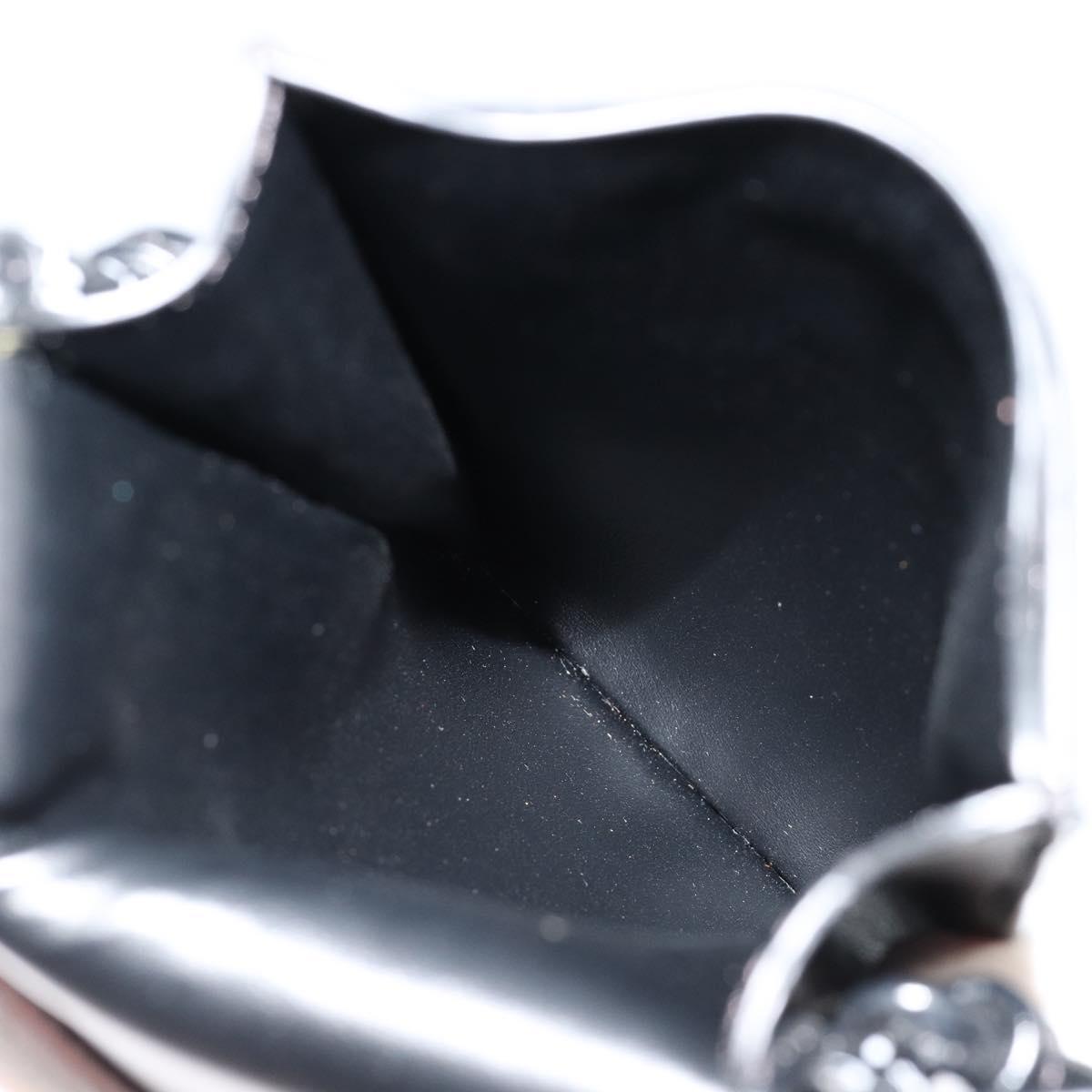 CELINE Shoulder Bag PVC Leather Black Auth bs35232A
