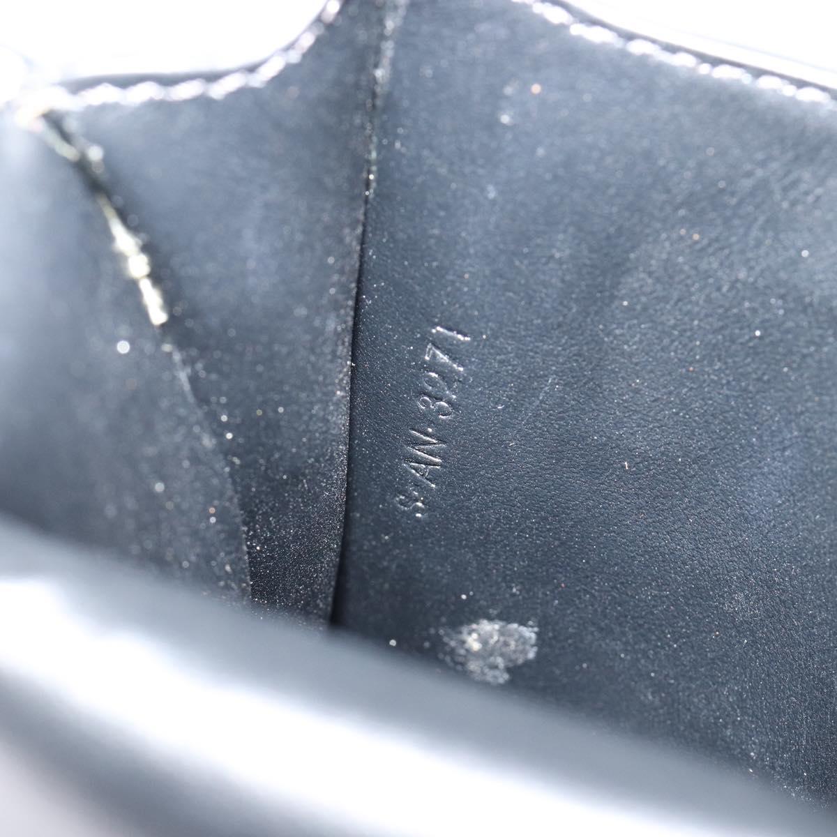 CELINE Shoulder Bag PVC Leather Black Auth bs35232A