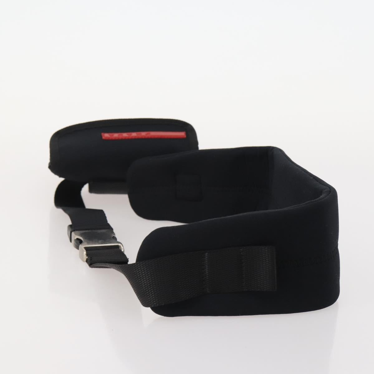 PRADA Sports Line Waist bag Nylon Black Auth bs35247A