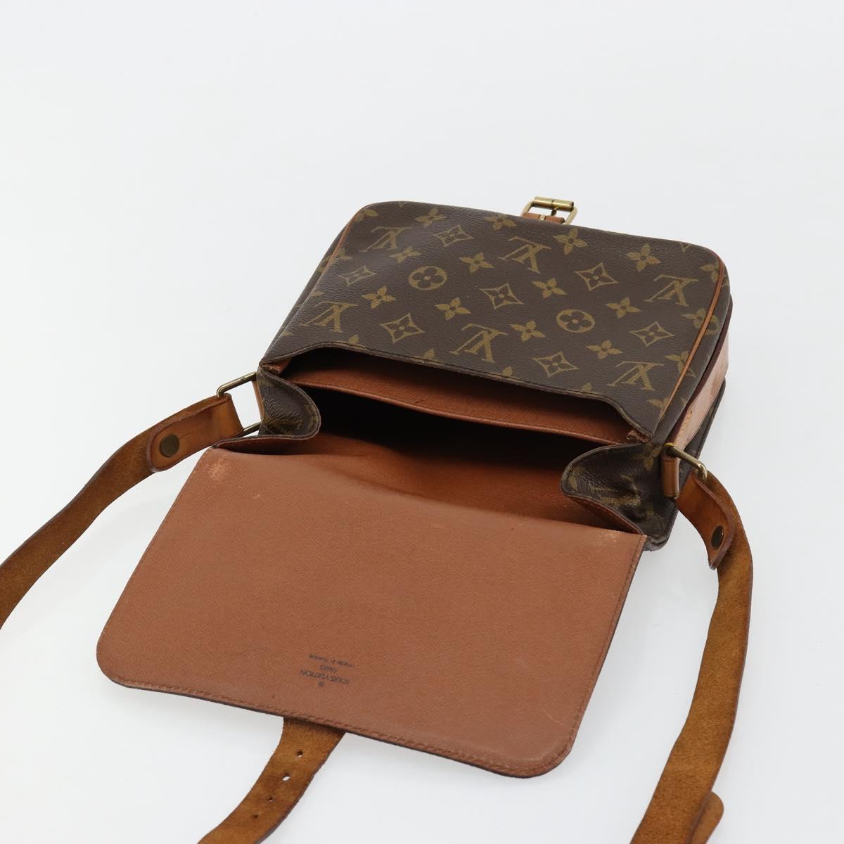 LOUIS VUITTON Monogram Cartouchiere MM Shoulder Bag M51253 LV Auth bs35264