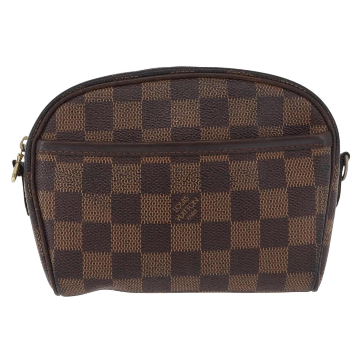 LOUIS VUITTON Damier Ebene Pochette Ipanema Shoulder Bag N51296 LV Auth bs35266