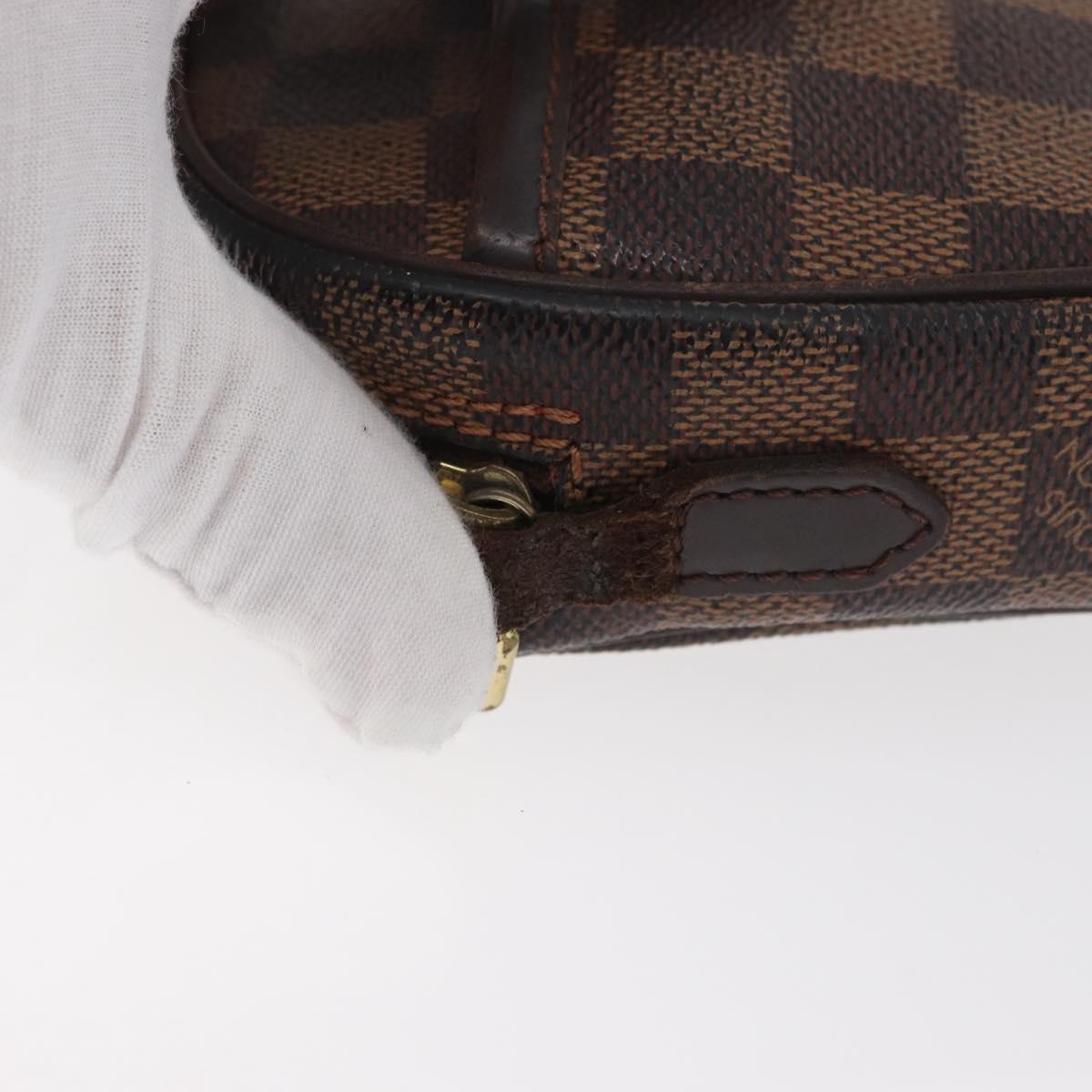 LOUIS VUITTON Damier Ebene Pochette Ipanema Shoulder Bag N51296 LV Auth bs35266
