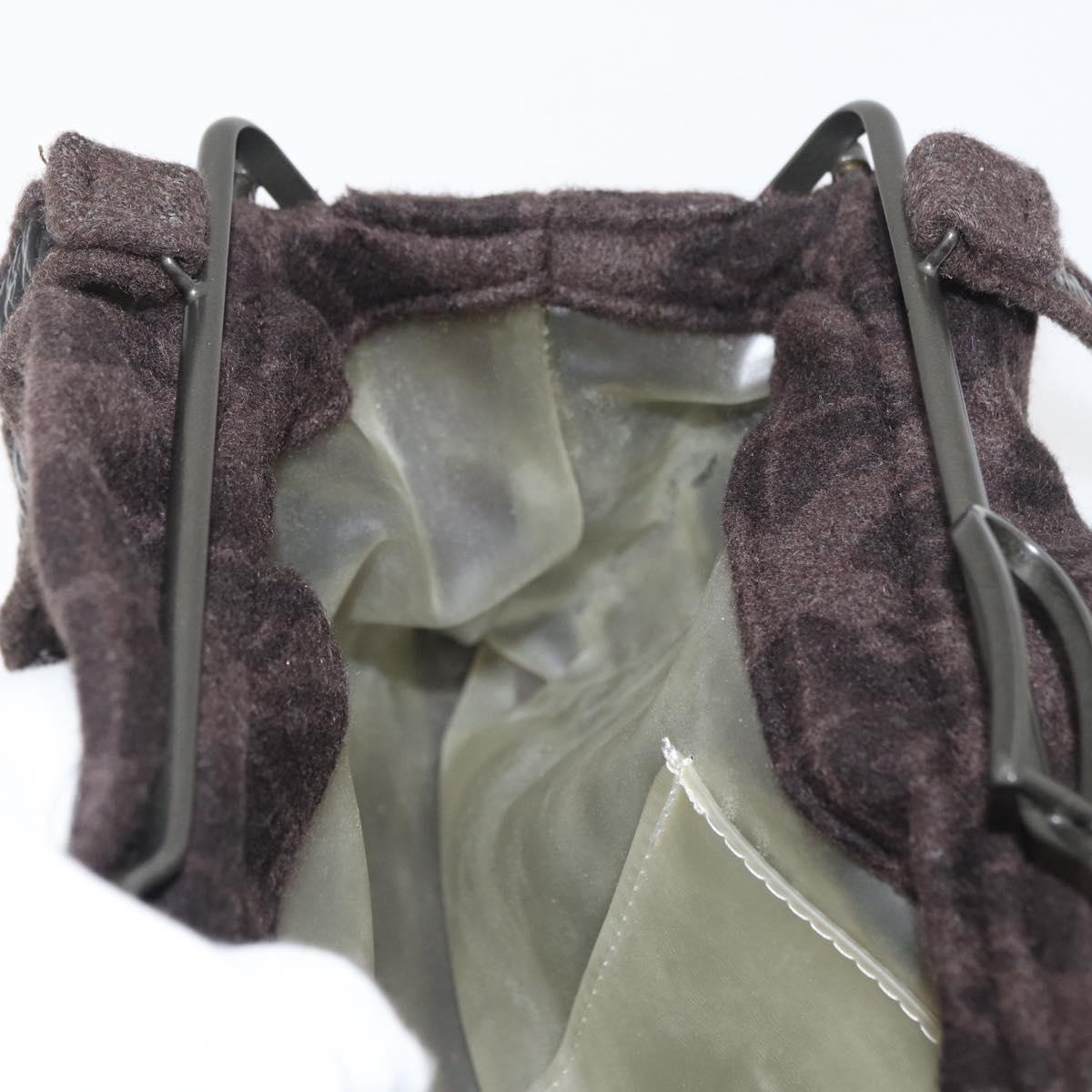 BOTTEGA VENETA Shoulder Bag Cotton Brown Auth bs35278