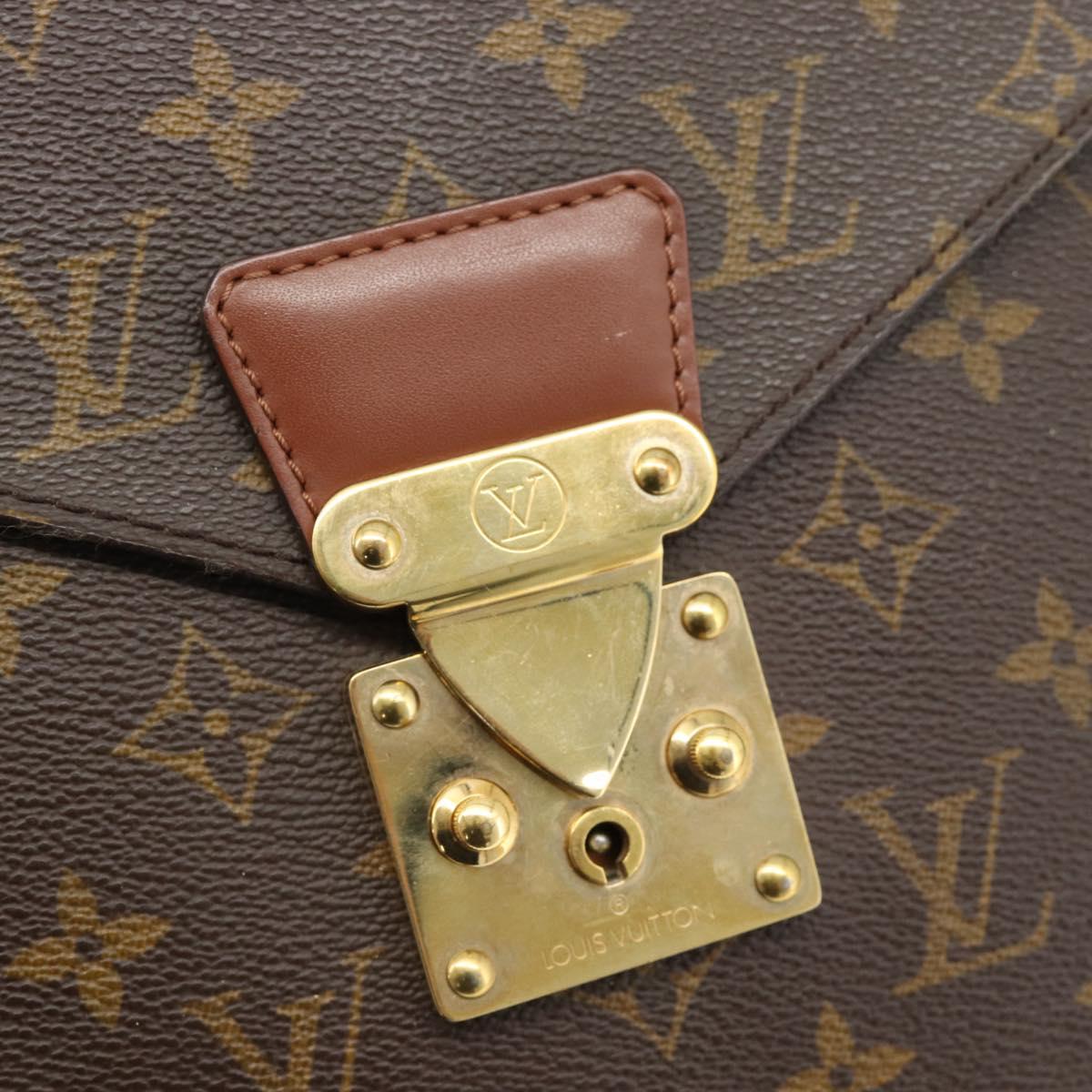 LOUIS VUITTON Monogram Porte Documents Bandouliere Bag M53338 LV Auth bs35313