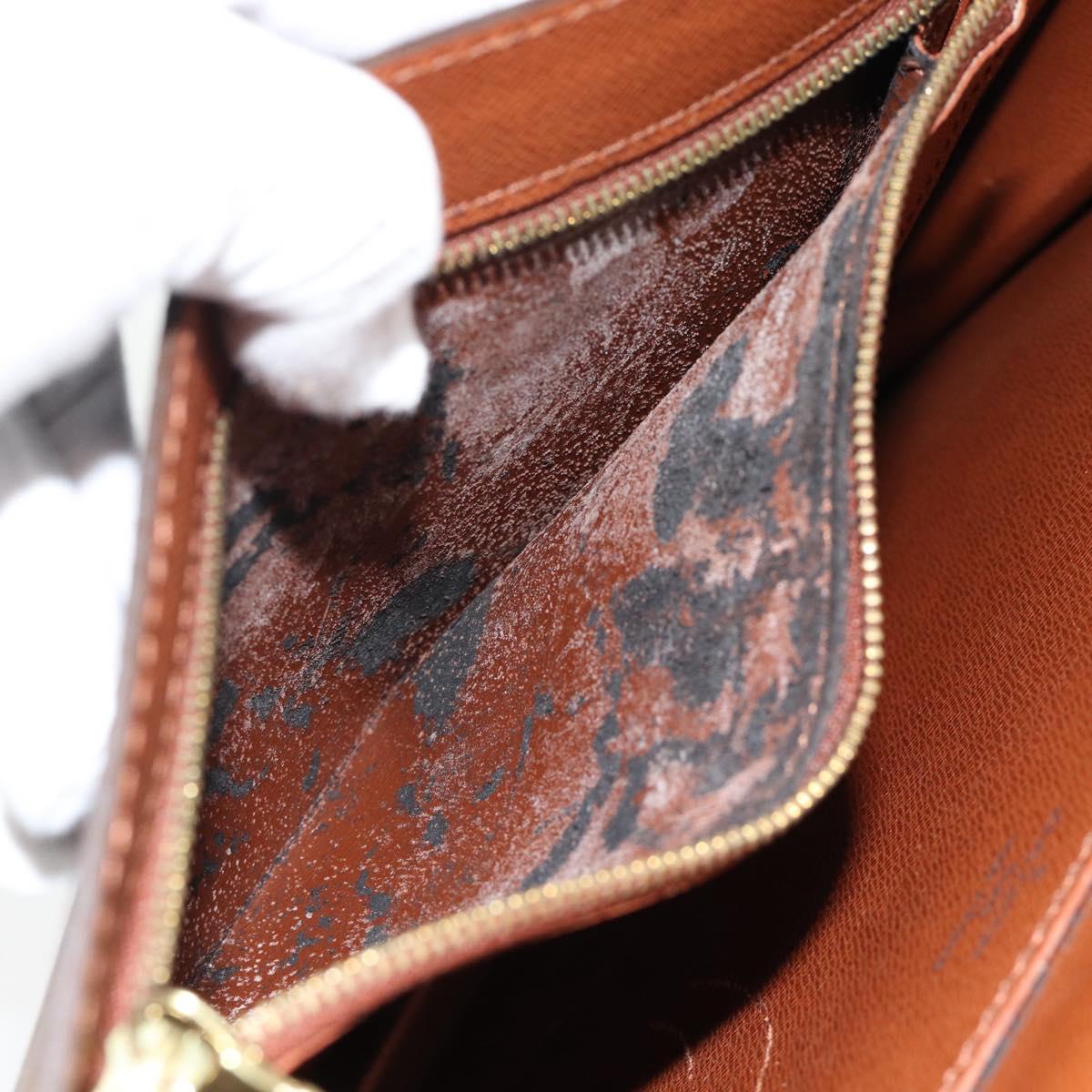 LOUIS VUITTON Monogram Porte Documents Bandouliere Bag M53338 LV Auth bs35313