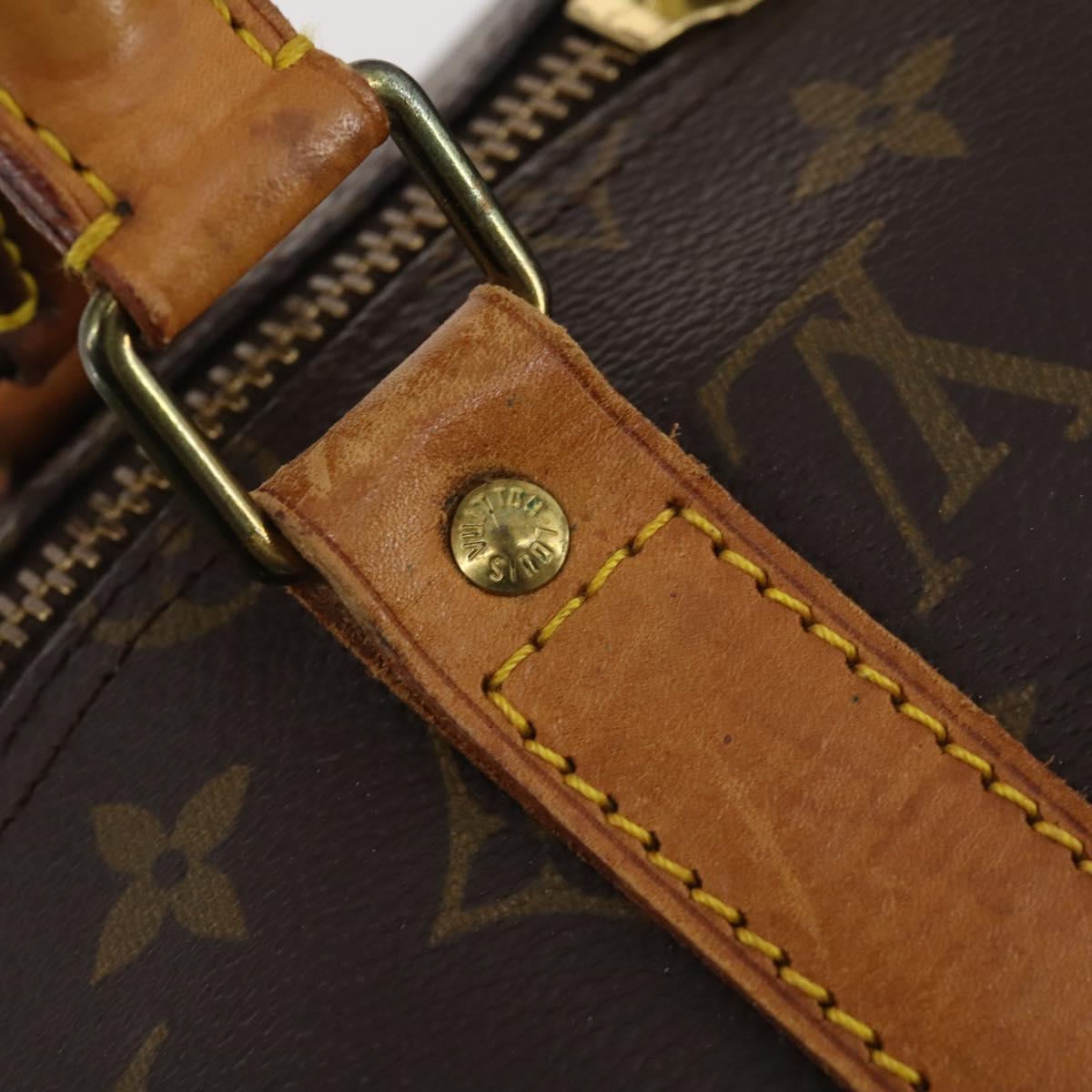 LOUIS VUITTON Monogram Keepall Bandouliere 50 Boston Bag M41416 LV Auth bs35315