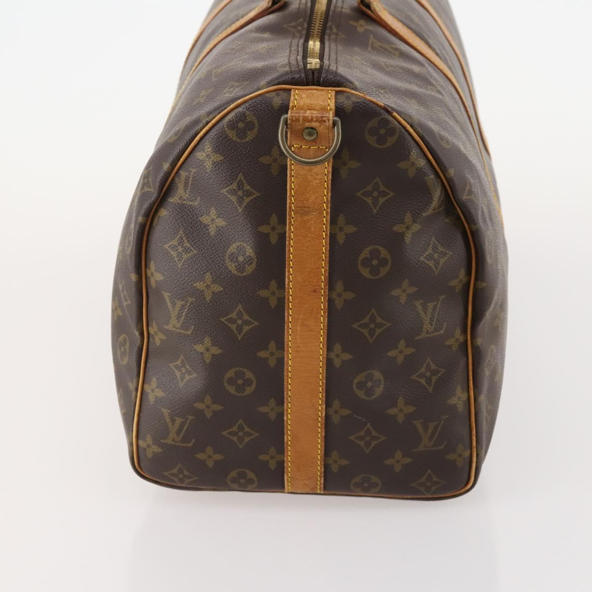 LOUIS VUITTON Monogram Keepall Bandouliere 50 Boston Bag M41416 LV Auth bs35315