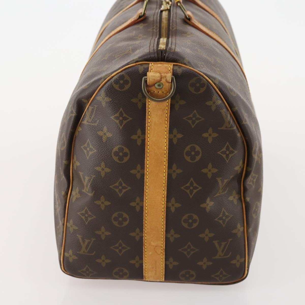 LOUIS VUITTON Monogram Keepall Bandouliere 50 Boston Bag M41416 LV Auth bs35315