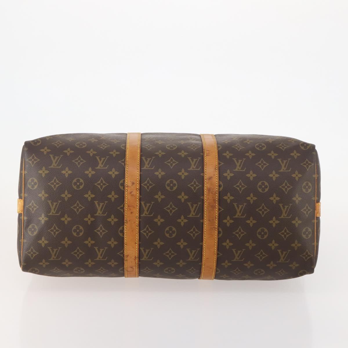 LOUIS VUITTON Monogram Keepall Bandouliere 50 Boston Bag M41416 LV Auth bs35315