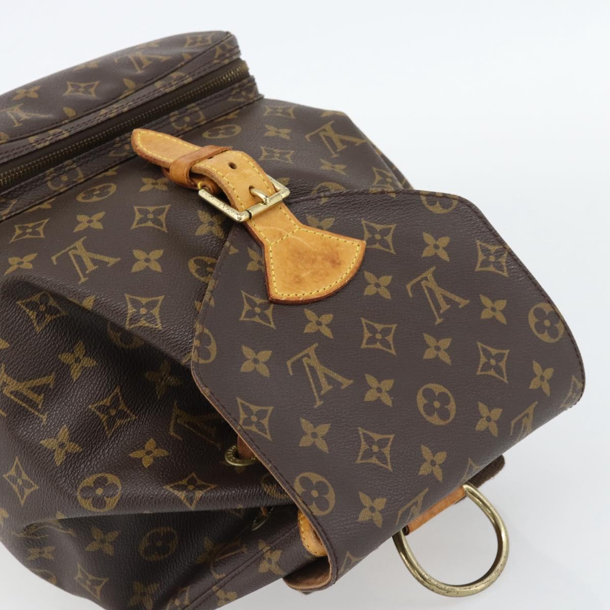 LOUIS VUITTON Monogram Montsouris GM Backpack M51135 LV Auth bs35317