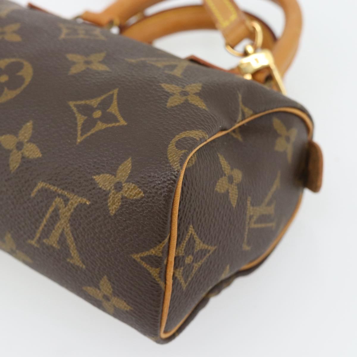 LOUIS VUITTON Monogram Mini Speedy Hand Bag M41534 LV Auth bs35320