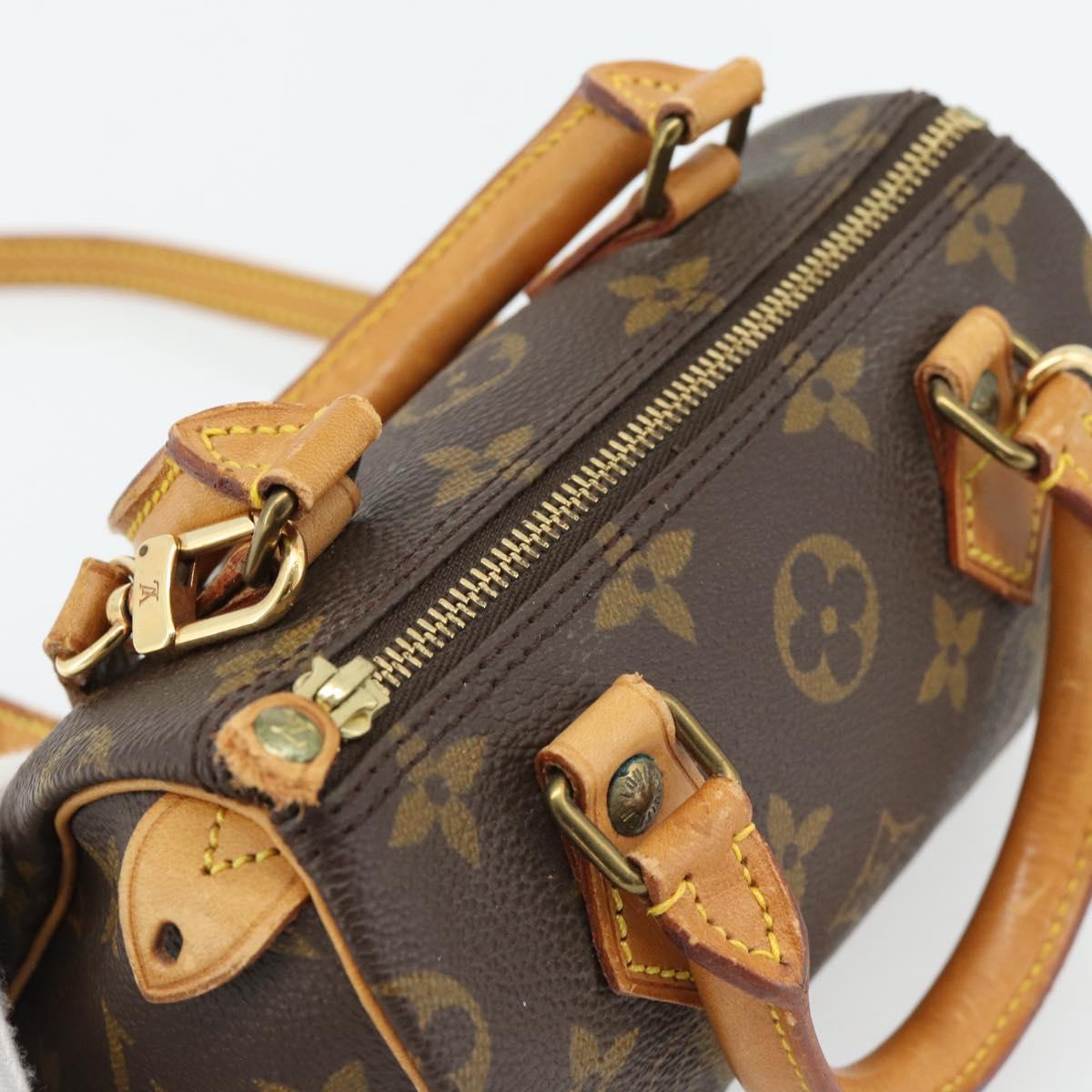 LOUIS VUITTON Monogram Mini Speedy Hand Bag M41534 LV Auth bs35320