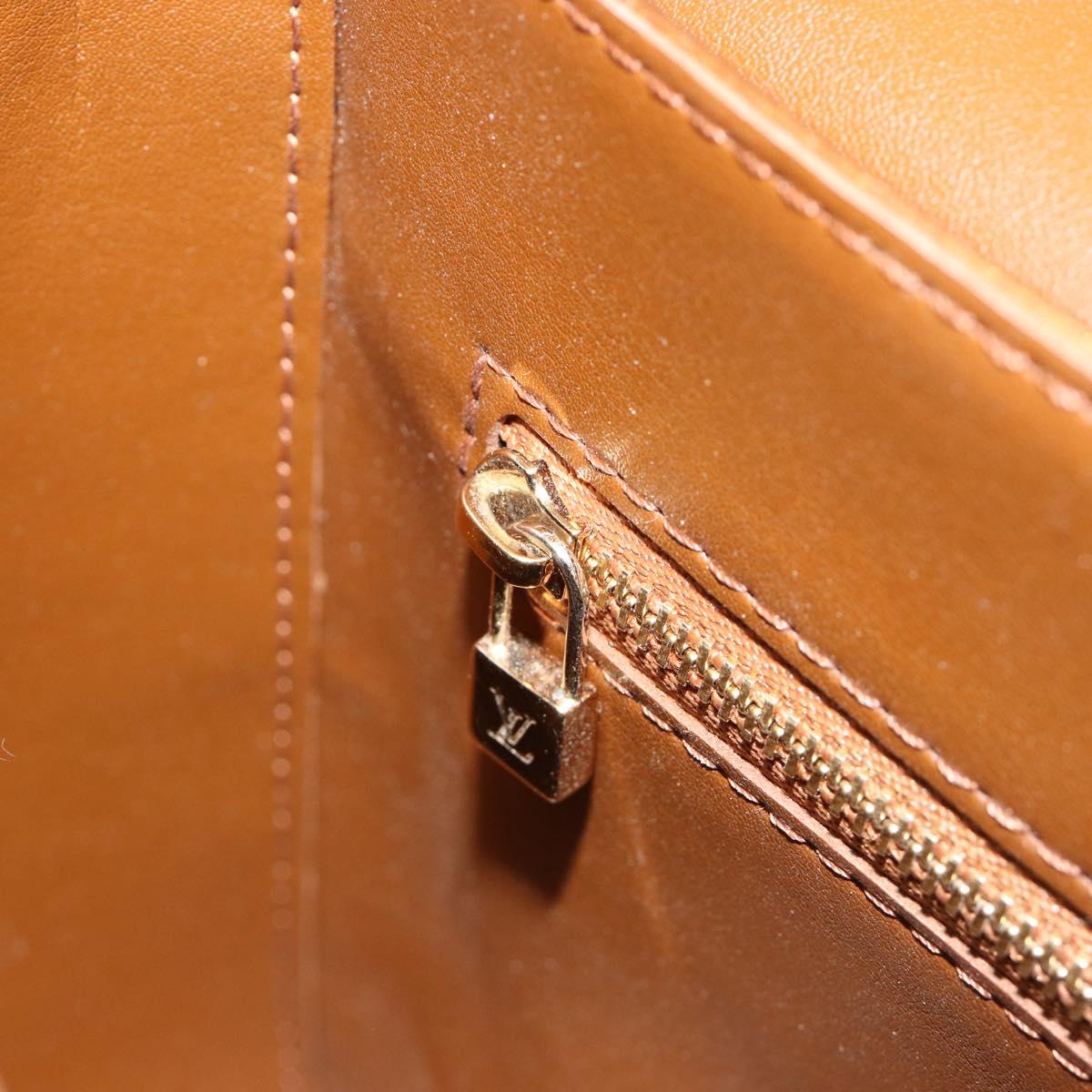 LOUIS VUITTON Monogram Vernis Christie GM Bag Bronze M91107 LV Auth bs35323