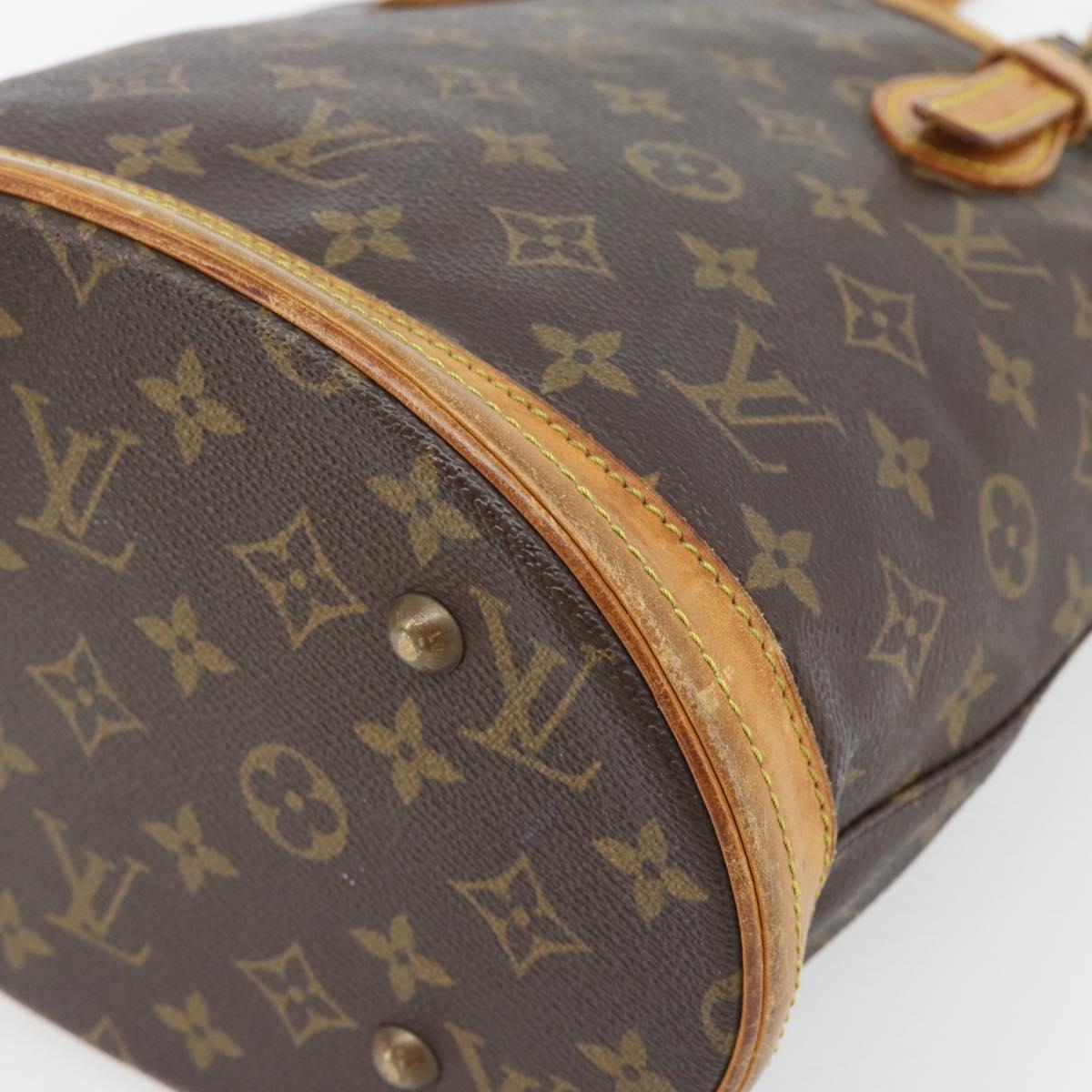 LOUIS VUITTON Monogram Bucket PM Shoulder Bag M42238 LV Auth bs35325