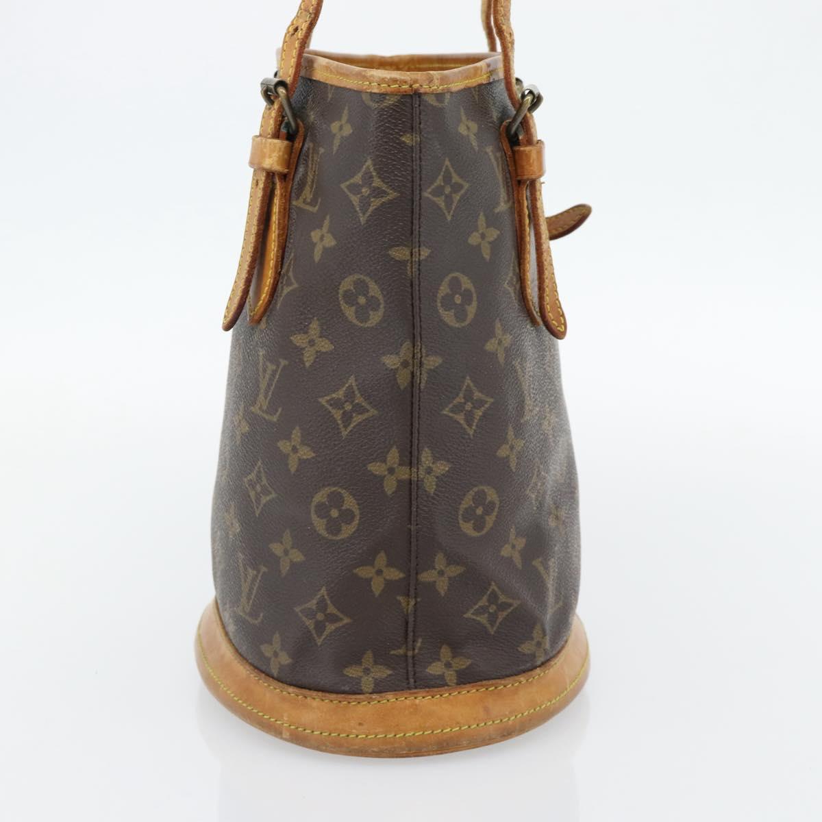 LOUIS VUITTON Monogram Bucket PM Shoulder Bag M42238 LV Auth bs35325
