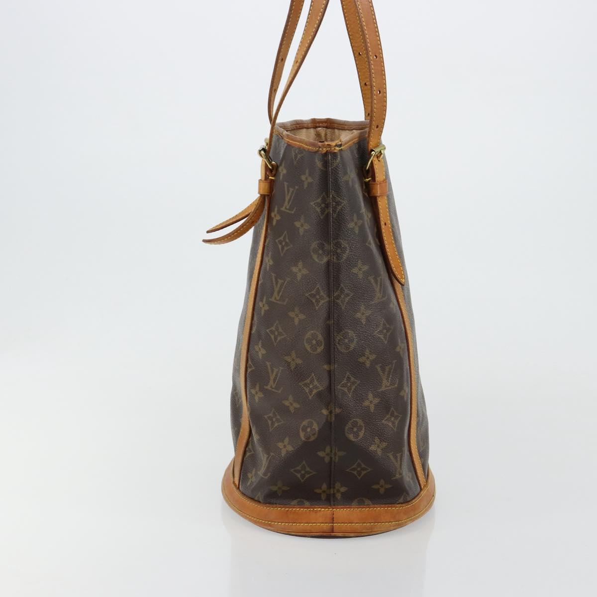 LOUIS VUITTON Monogram Bucket GM Shoulder Bag M42236 LV Auth bs35328