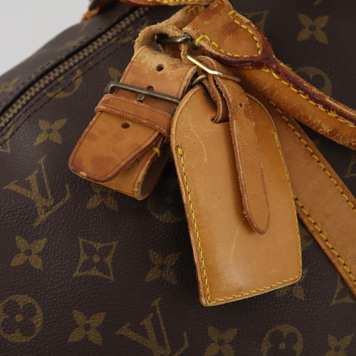 LOUIS VUITTON Monogram Keepall Bandouliere 55 Boston Bag M41414 LV Auth bs35329