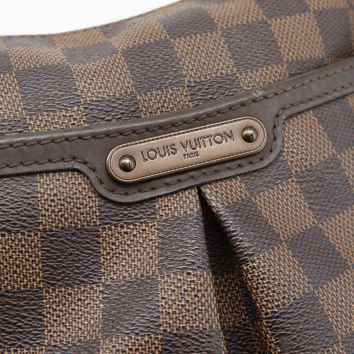 LOUIS VUITTON Damier Ebene Bloomsbury PM Shoulder Bag N42251 LV Auth bs35330