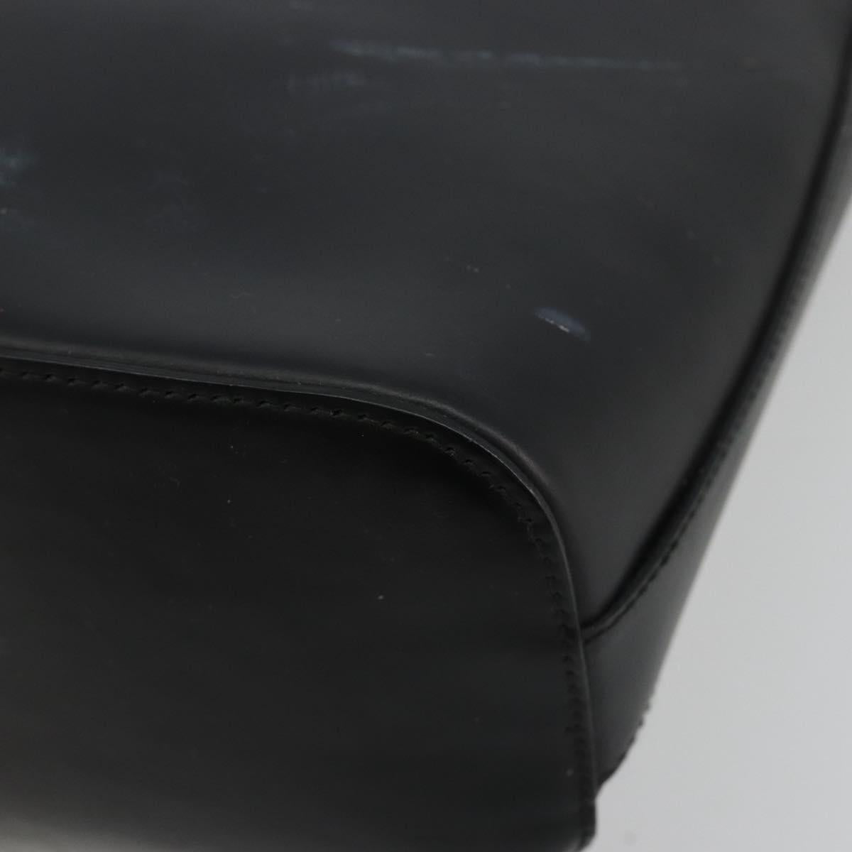 GUCCI Shoulder Bag Leather Black Silver 0013814 Auth bs35336