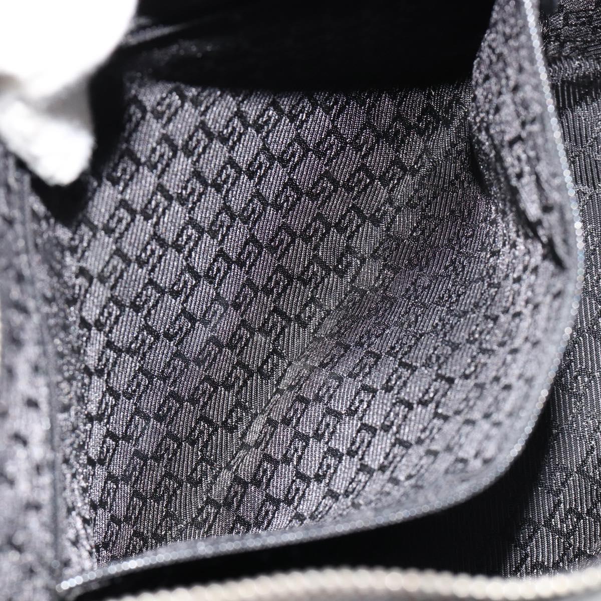 GUCCI Shoulder Bag Leather Black Silver 0013814 Auth bs35336