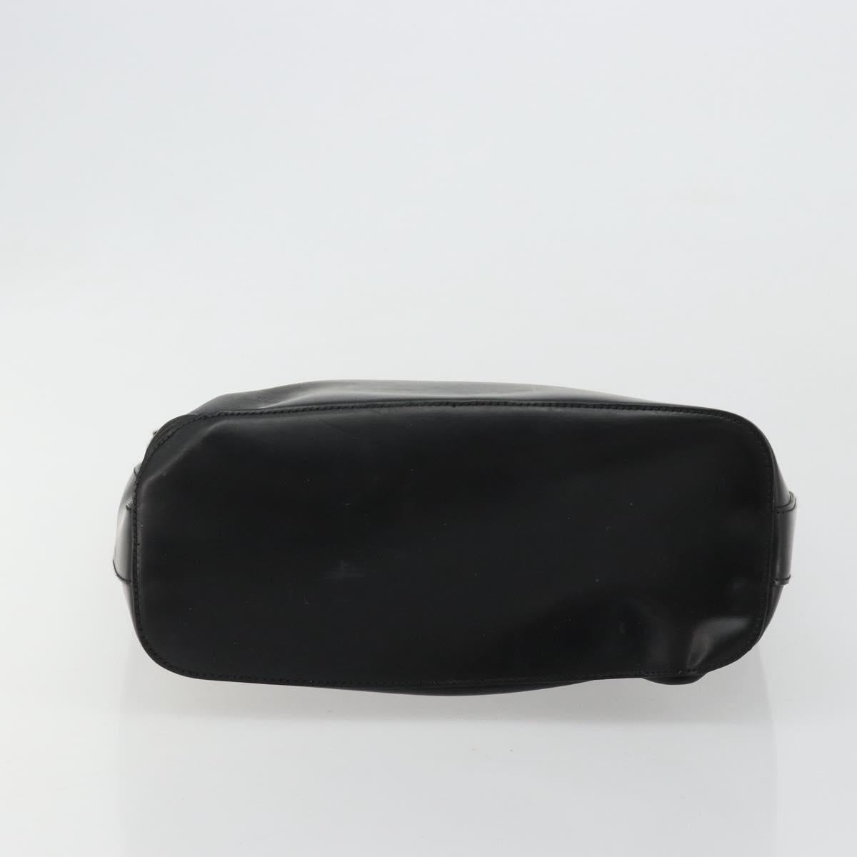 GUCCI Shoulder Bag Leather Black Silver 0013814 Auth bs35336