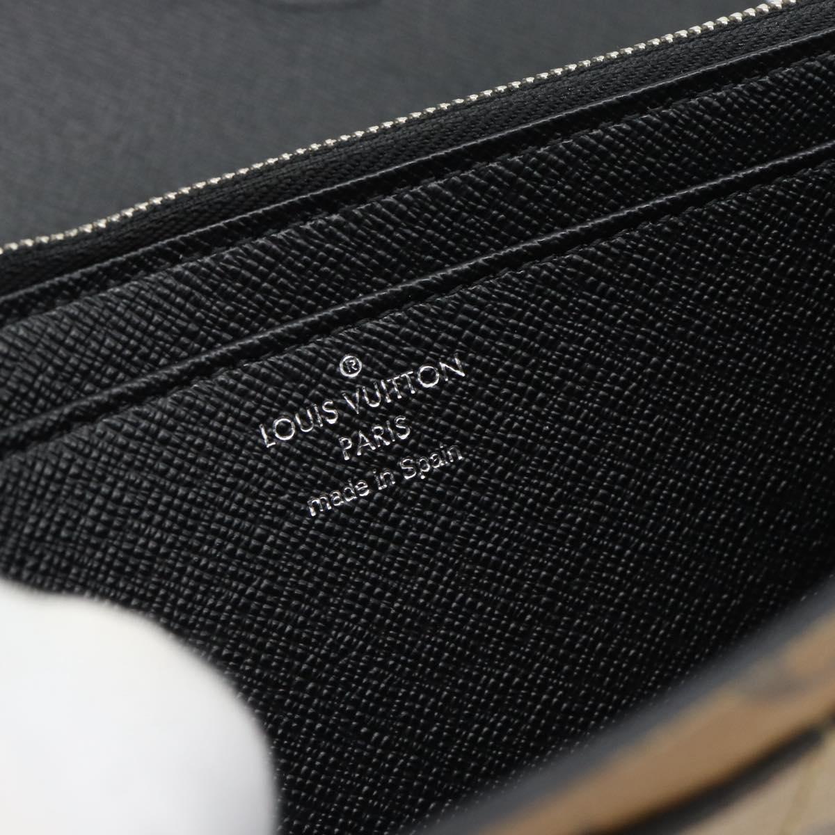 LOUIS VUITTON Monogram Reverse Portefeuille Sarah Wallet M67255 LV Auth bs35359