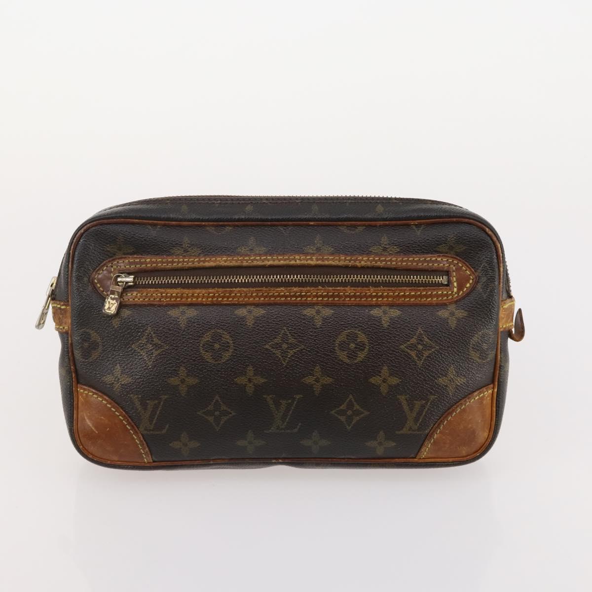 LOUIS VUITTON Monogram Taiga Clutch Bag 3 Set Epicea LV Auth bs35365