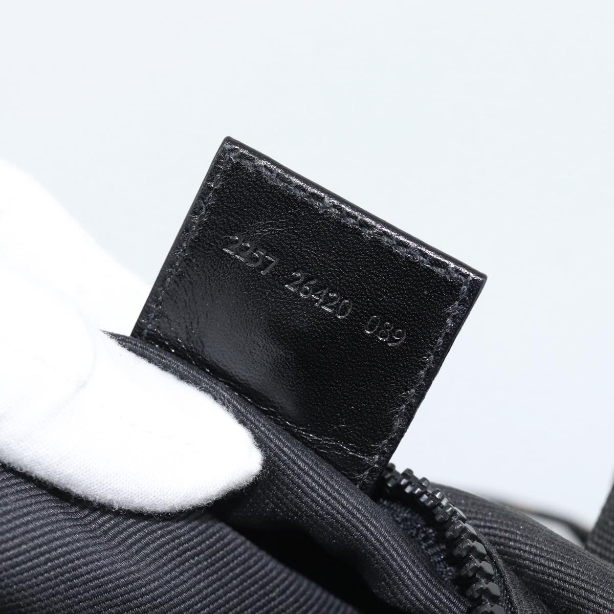 FENDI Hand Bag Canvas 2way Black Gold Auth bs35369
